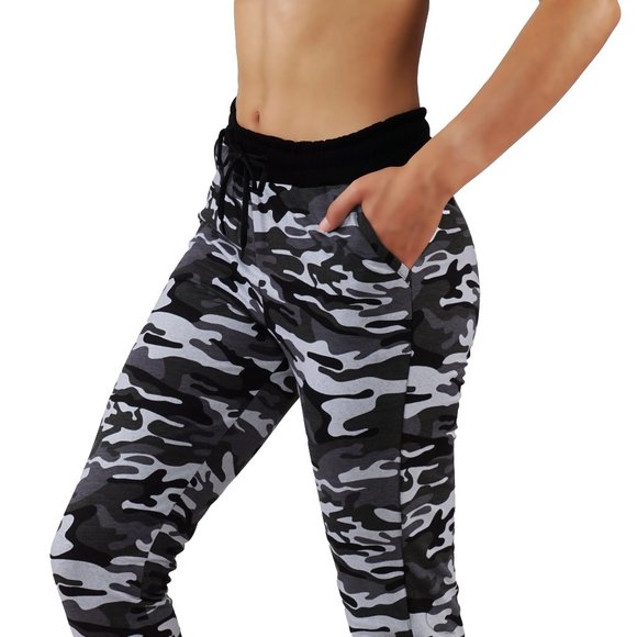 Camouflage Joggers Sweatpants with Pockets - Picture 2 of 9